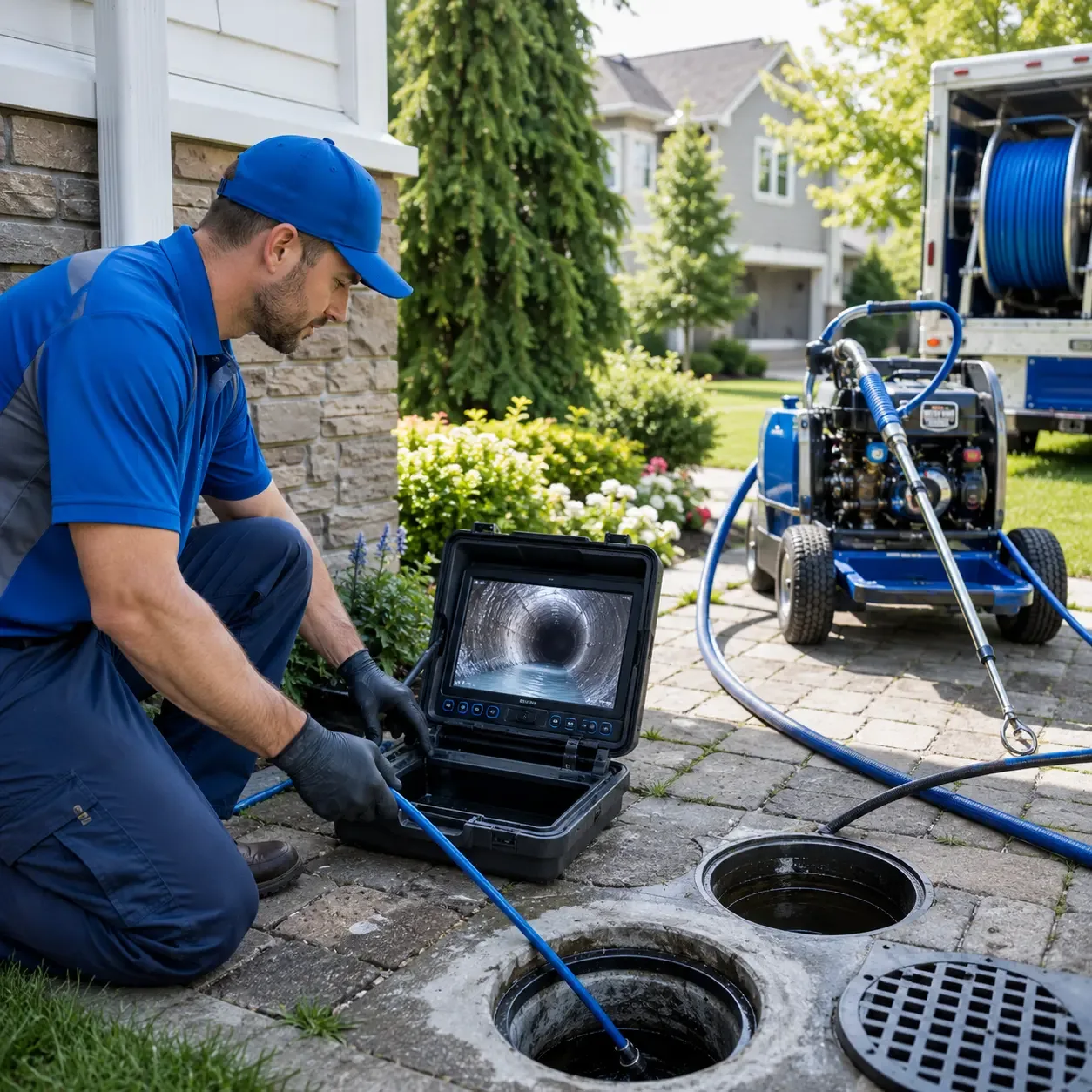 Outdoor drain cleaning professionals serving Priddy, TX