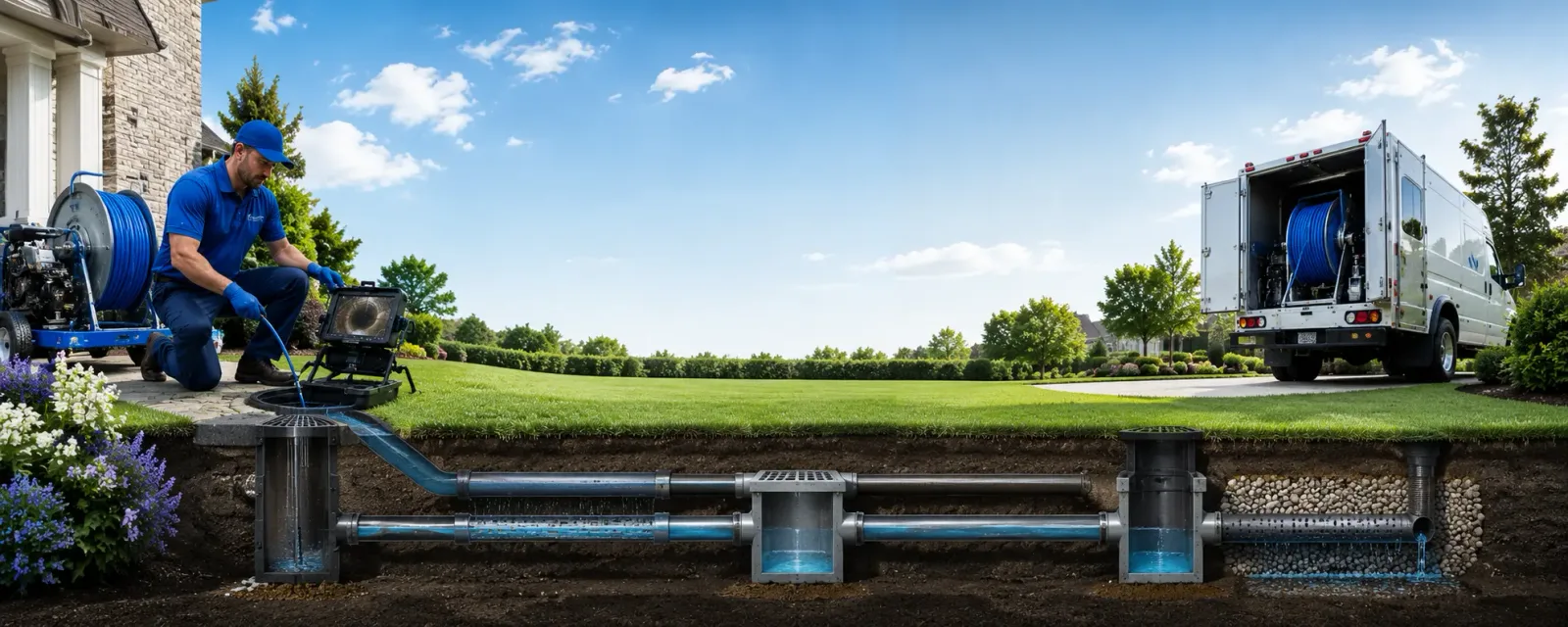 Outdoor drain cleaning information for Priddy, TX